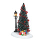 Lighted Street lamp and Tree