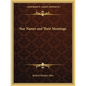 Star Names and Their Meanings - Paperback