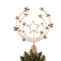 Gold Star Tree Topper with Warm White Lights