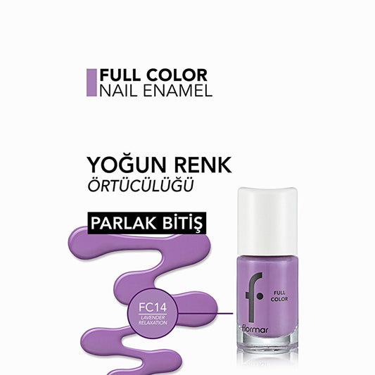 Flormar Full Color Nail Polish - Highly Pigmented Nail Polish in Vibrant Colors