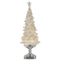 Silver Lighted Glitter Swirl Tree – 20 Inch