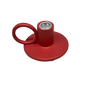 Crimson Glow Ceramic Candle Holder