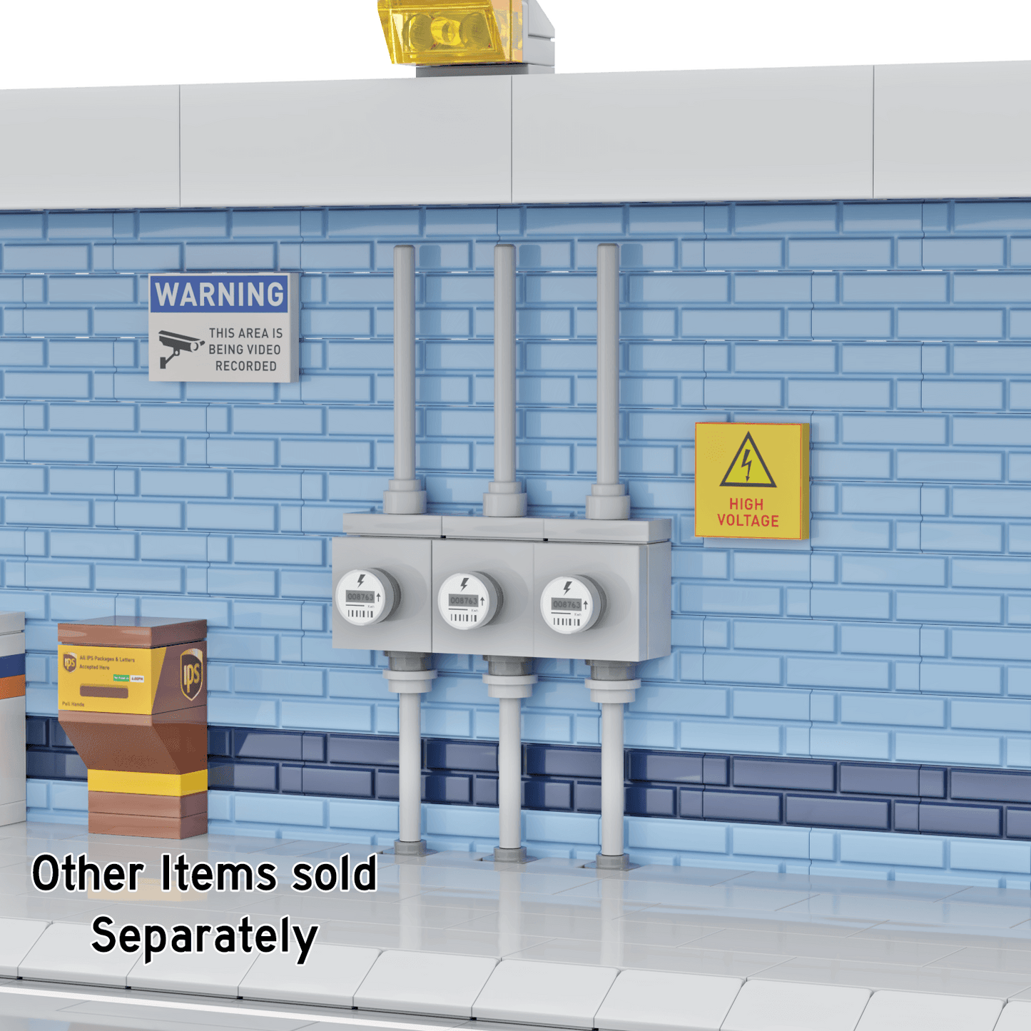 Electrical Meter - Custom Minifig Scale Set - Made with LEGO® Parts