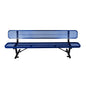 8FT Heavy-Duty Steel Bench With Backrest And Thermoplastic Coating (SAK23567)