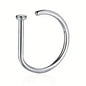 Elegant Punk-Style Stainless Steel Nose Rings - Clip-On Non-Piercing Design