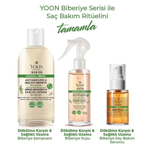 Yoon Hair Care Serum with Rosemary Extract - Anti-Hair Loss, Promotes Hair Growth & Healthier Scalp