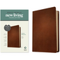 NLT Thinline Reference Bible, Filament Enabled (Genuine Leather, Brown, Red Letter) - Leather