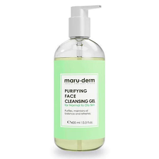 Maruderm Facial Cleansing Gel for Combination/Oily Skin - Salicylic Acid Face Wash, SLS and SLES Free, 13.53 fl oz