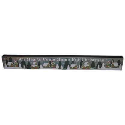 All Hearts Come Home for the Holidays - Tabletop Shelf Sitter