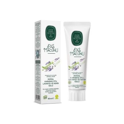 EyŸp Sabri Tuncer Natural Toothpaste with Karaba_ Otu, Lavanta, and Kekik - SLS, Paraben Free, 3.04 fl oz