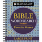 Brain Games - Bible Word Search: Favorite Verses - Large Print - Spiral
