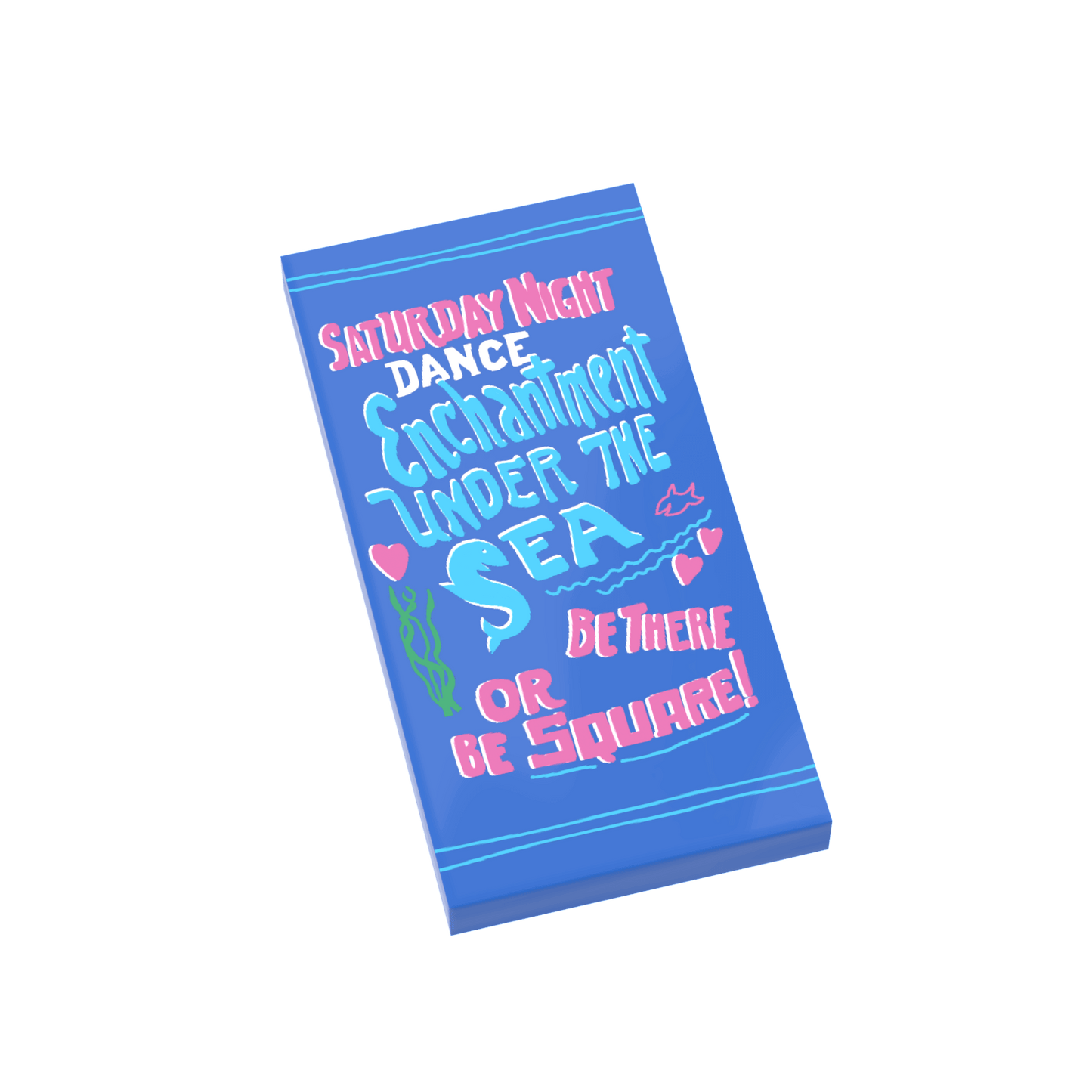 Enchantment Under The Sea Dance Poster - BTTF - Custom Printed - Made Using a LEGO® Tile