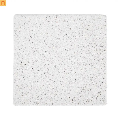 Outdoor Side Table MGO Twisted Base Terrazzo White 13.39x17.91in