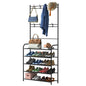 Entryway Coat Hat Rack Shoe Storage Shelf