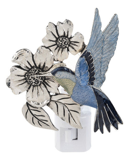 Hummingbird Nightlight - Zinc