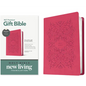 Premium Gift Bible Nlt, Filament Enabled (Leatherlike, Very Berry Pink Vines, Red Letter) - Imitation Leather