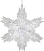 White and Clear Snowflake Ornament