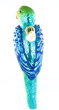 Parakeet Glass Ornament