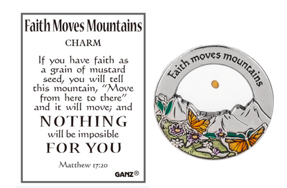 Faith Moves Mountains Charm - A Symbol of Empowering Belief