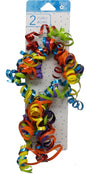 Set of 2 All Occasion Primary Colors Curly Bows