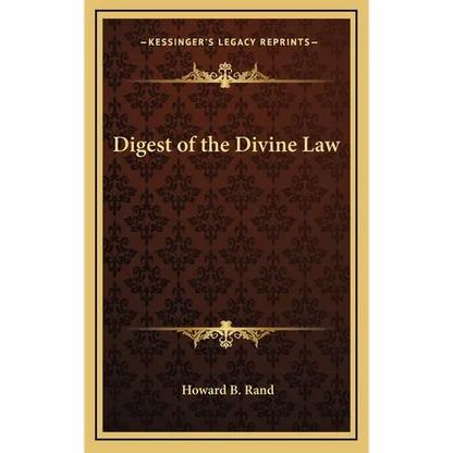 Digest of the Divine Law - Hardcover