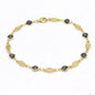 Evil Eye Anklet 10'' Blue High Polish