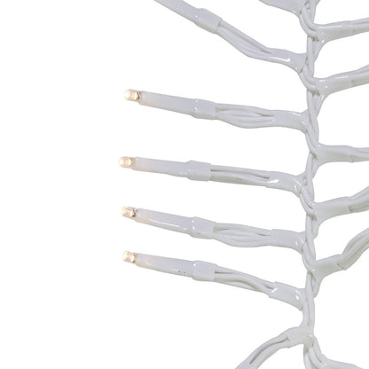 3000-Light Warm White LED White Wire Cluster Garland