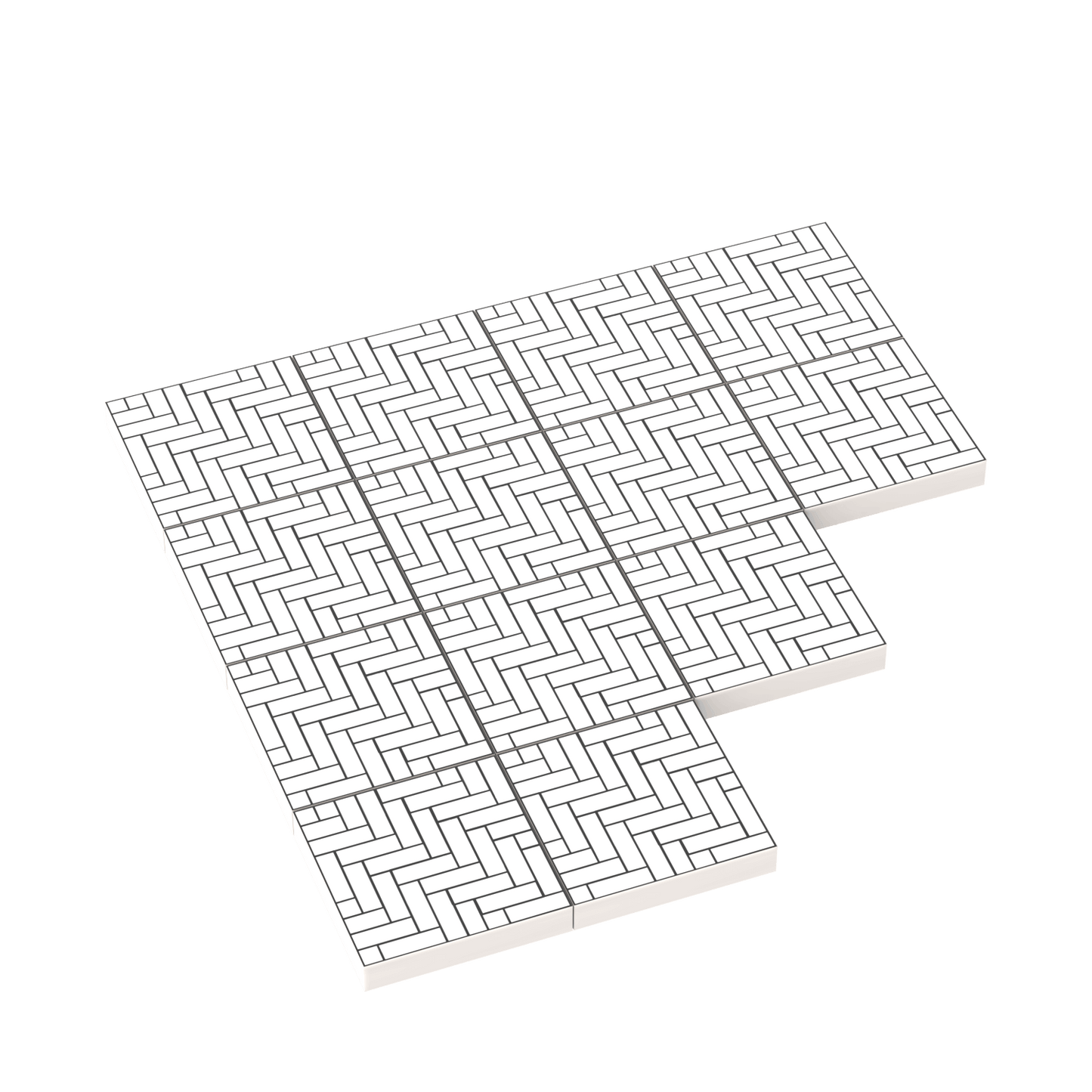 Subway Tile for Floor & Wall - Custom Printed - Made Using a LEGO® Tile