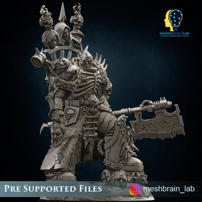 3d Printed Doom Marine Executor Lord by Meshbrain Labs