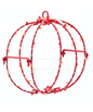 Red LED Foldable Metal Sphere - 6 Inch