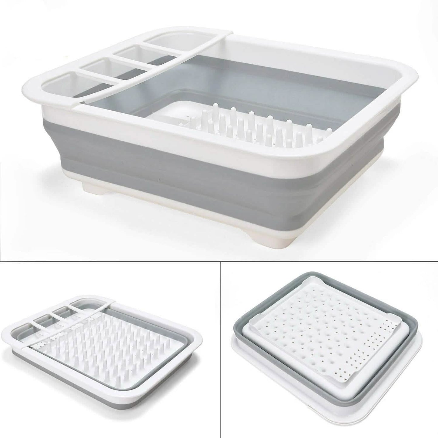 Extra Large Dish Drying Rack with Utensil Holder