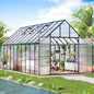 [10X20FT] Extra-Large Heavy-Duty Outdoor Backyard Greenhouse With Adjustable Roof Vents, 4MM (SAK59482)