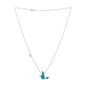 Happiness Bluebird Necklace - Silver-tone Chain