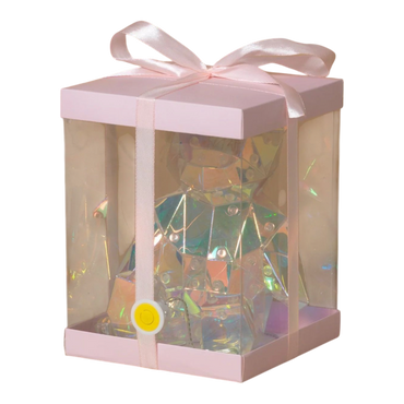 Lighted Holographic Bear in a Gift Box - 7 Inch