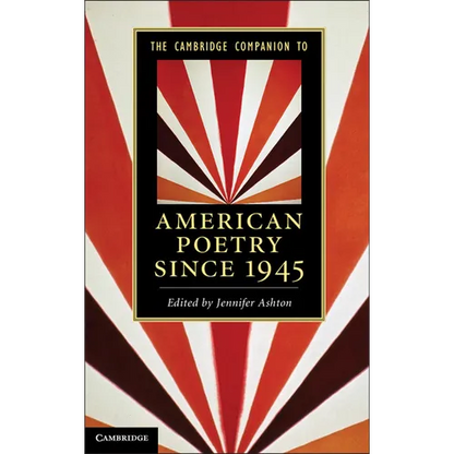 The Cambridge Companion to American Poetry since 1945 - Paperback