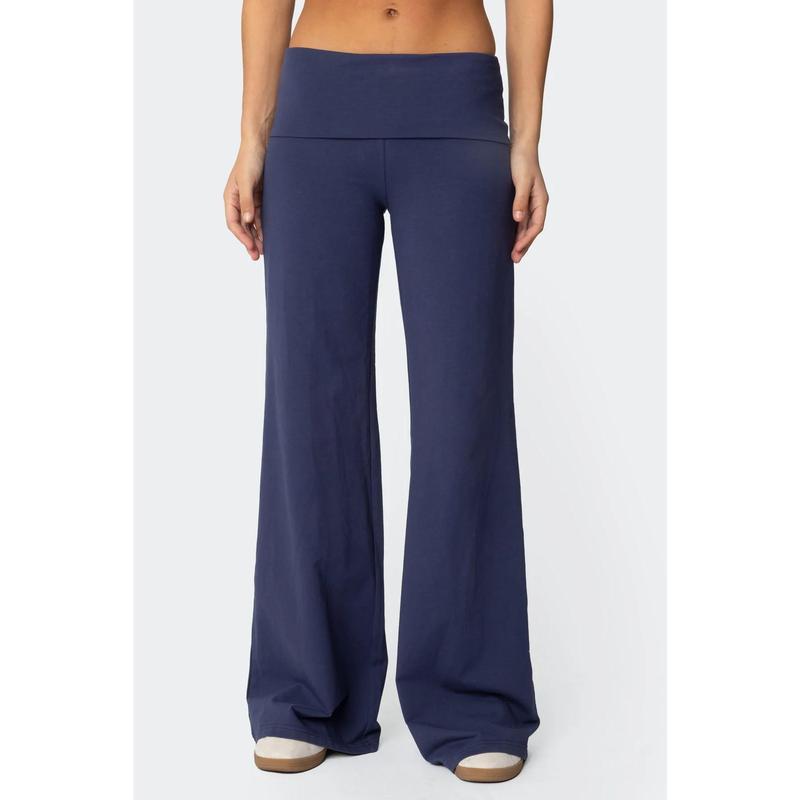 Womens Loose-Fit Foldable Casual Pants For Spring And Summer