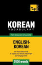 Korean vocabulary for English speakers - 7000 words - Paperback