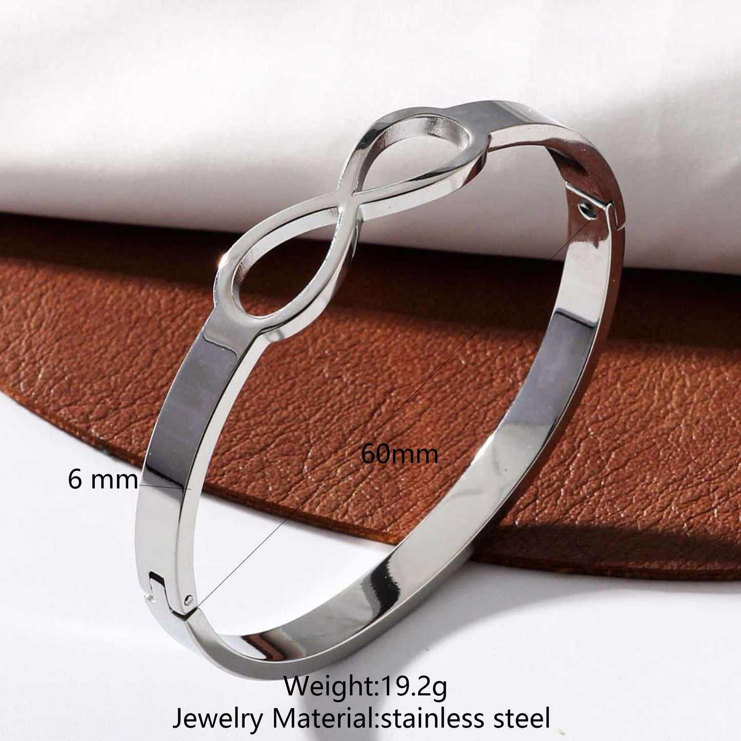 Stainless Steel Minimalist Style Clasp Bracelet