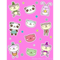 Sticker Album For Girls: 100 Plus Pages For PERMANENT Sticker Collection, Activity Book For Girls, Pink - 8.5 by 11 - Paperback