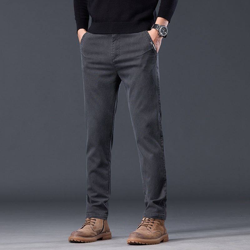 Spring And Autumn Loose-fitting Straight-leg Slim-fit Casual Trousers