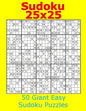 Sudoku 25x25 50 Giant Easy Sudoku Puzzles - Paperback