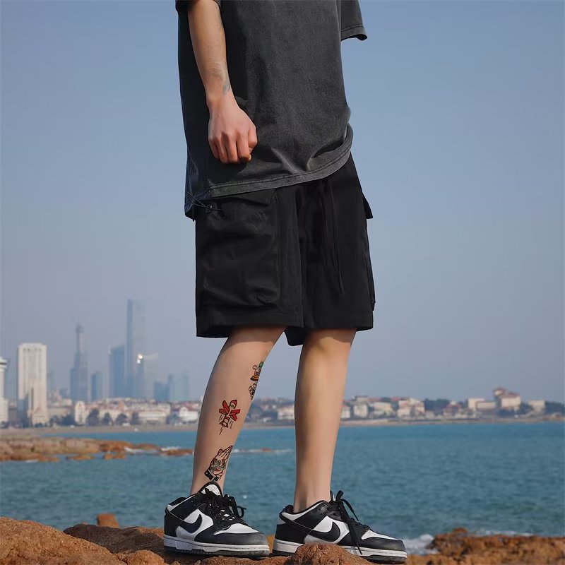 New-style Casual Mens Capri Pants With Large Pockets