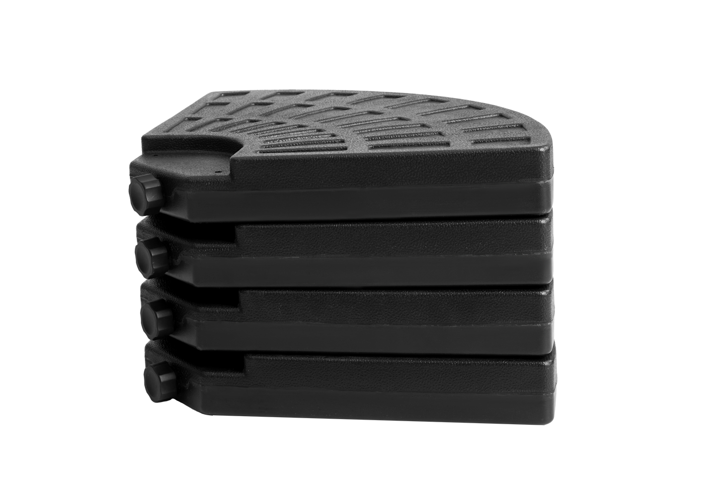 Patio Umbrella Base Fillable 4 Plate PE Black 42 LB Each Water Sand