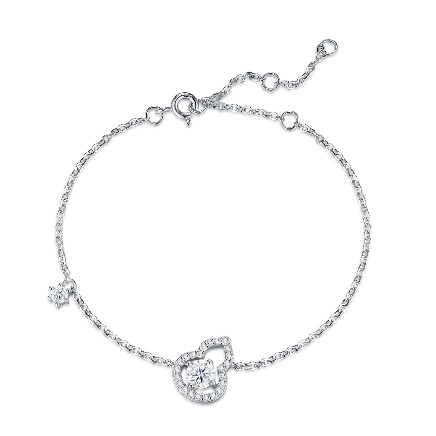 New Sterling Silver Gourd Bracelet For Women