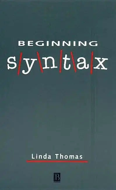 Beginning Syntax - Paperback