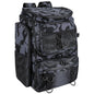 42L/11Gal Fishing Backpack Large Capacity Fishing Tackle Storage Bag with Rod Holders 16-Pocket Water-Resistant with Divider Adjustable Padded Straps