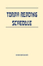 Torah Reading Schedule - Paperback