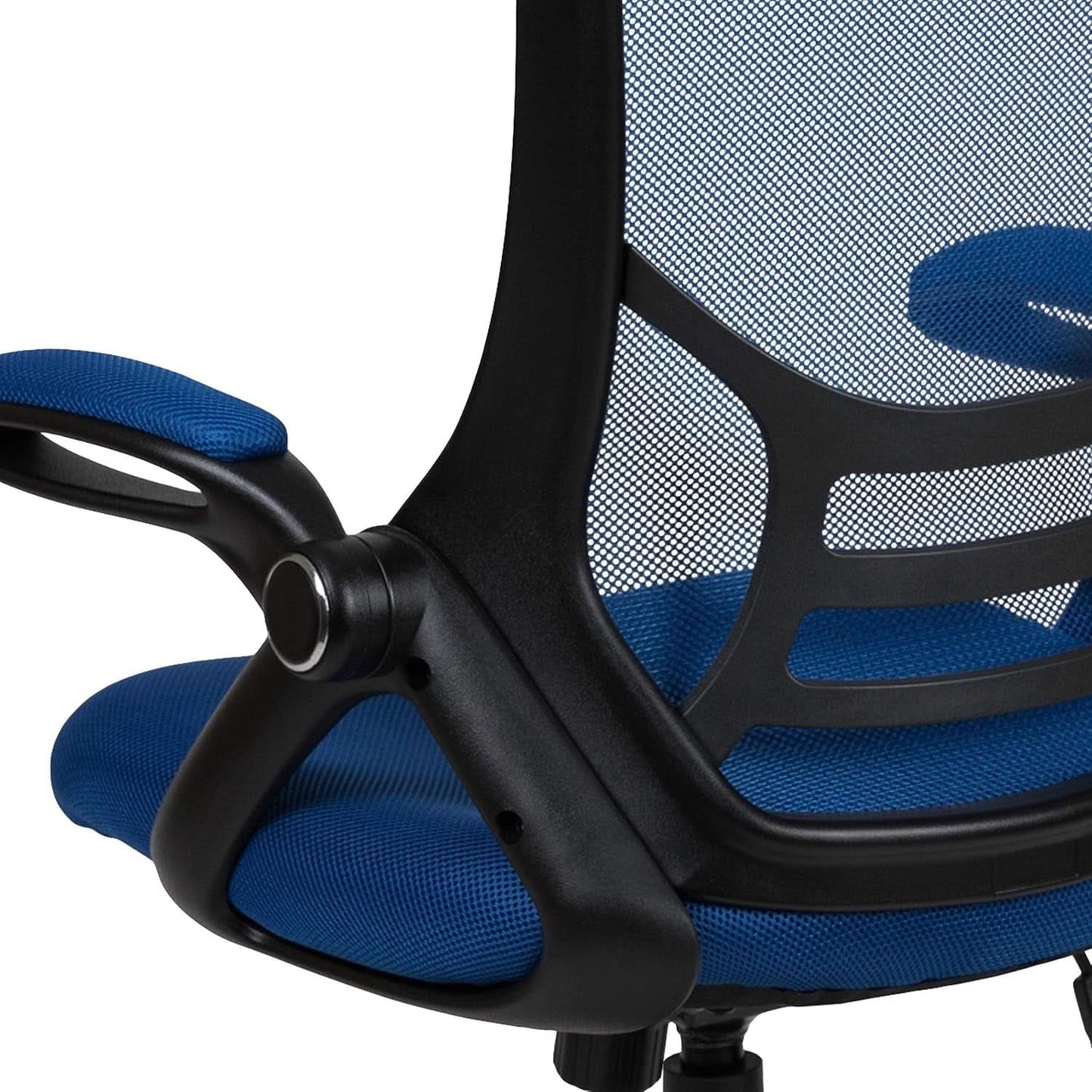 Swivel Office Chair With Lumbar Support And Flip Up Armrests
