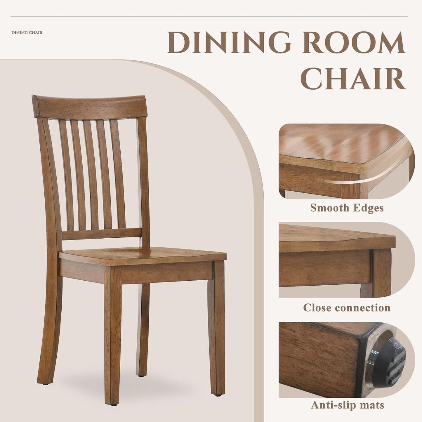 Windsor Spindle Back Dining Chairs Set Of 6 In Light Brown