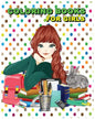 Coloring Books For Girls: Stress Relief Coloring Book: Flower Designs - Paperback